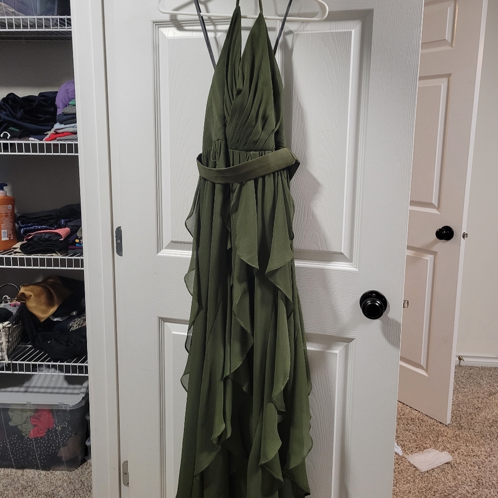 Vera Wang Bridesmaid Dress Green